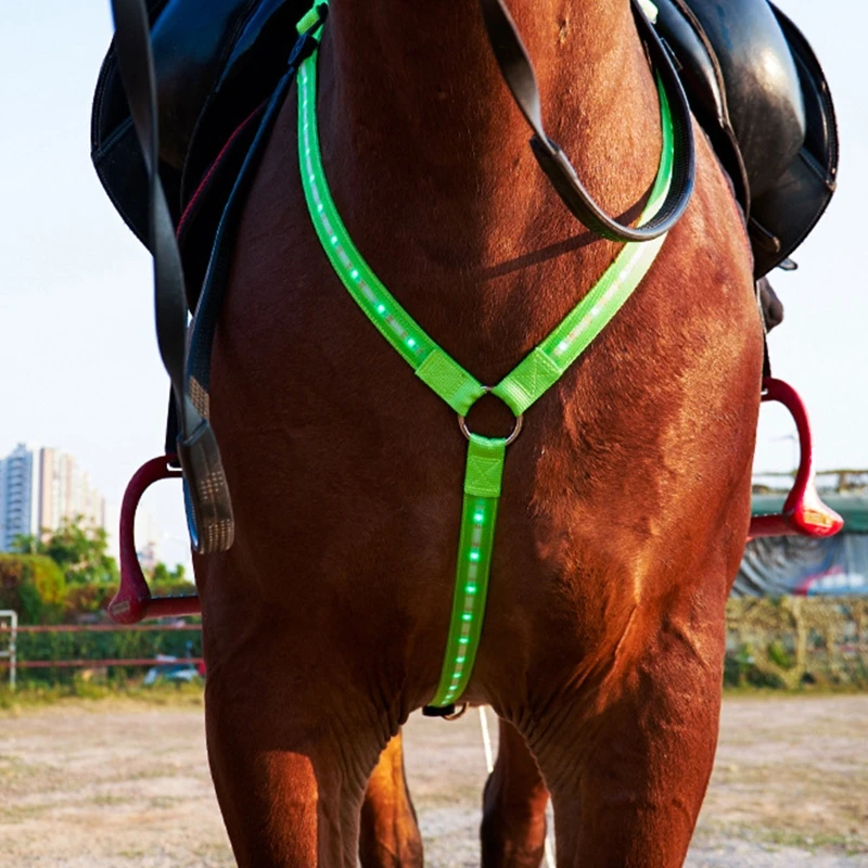 Reflective Horse LED Breast Plate - Equine Safety Lights