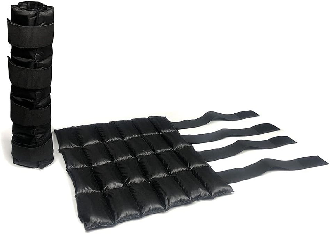 Horse Ice Leg Wraps Set of 2, Ice Pack Cooling Wrap for Horse Injuries, Therapy Full Leg Ice Boot Cold Pack with Flexible Straps for Hock, Ankle, Knee, Legs and Hooves, 16.9'' X 16.1'' Black