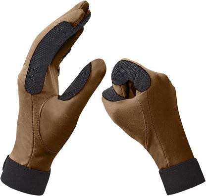 Women's Horse Riding Gloves Stretchable Equestrian Gloves Breathable for Outdoor Horseback Cycling Driving