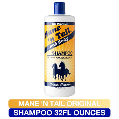 Mane 'N Tail and Body: Shampoo for Horses and Humans, Fortifies and Conditions Leaving Hair Soft and Silk (32 Oz)