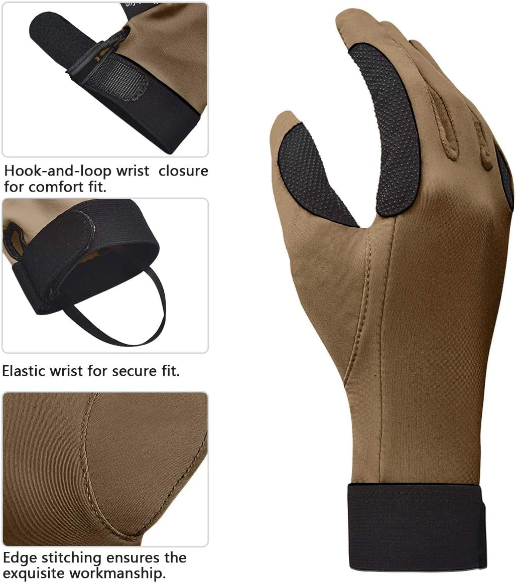 Women's Horse Riding Gloves Stretchable Equestrian Gloves Breathable for Outdoor Horseback Cycling Driving