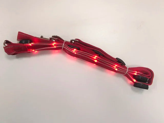 "Rechargeable LED Horse Breast Collar - Illuminate Your Ride!"