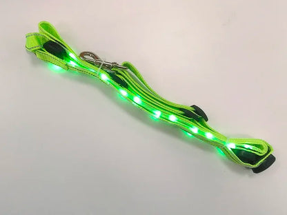 "Rechargeable LED Horse Breast Collar - Illuminate Your Ride!"