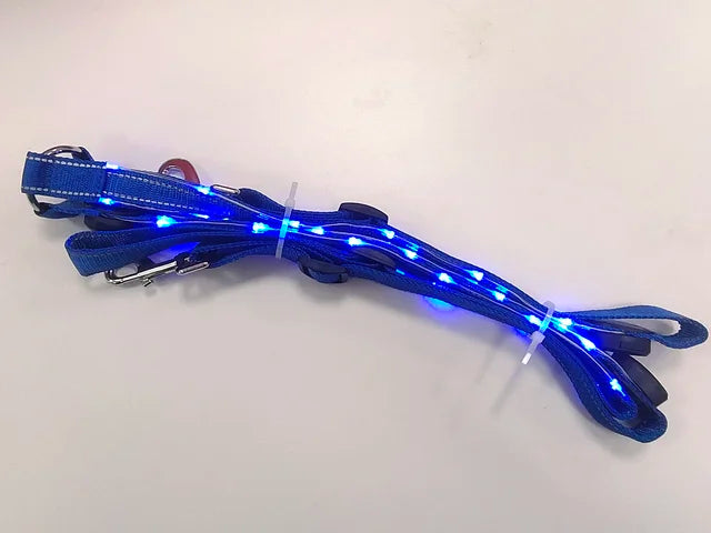 "Rechargeable LED Horse Breast Collar - Illuminate Your Ride!"