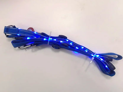 "Rechargeable LED Horse Breast Collar - Illuminate Your Ride!"